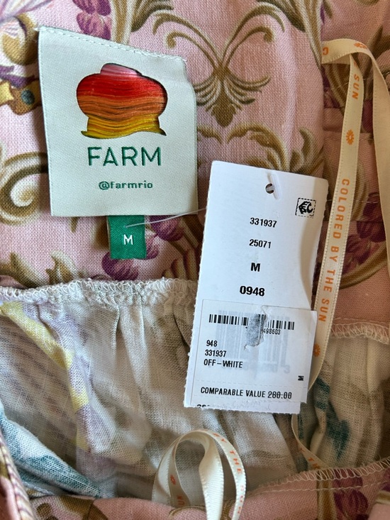 FARM Rio Maritime Magic Linen Blend Sundress Size Medium NWT - Picture 7 of 9